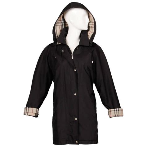 burberry hooded rain jacket